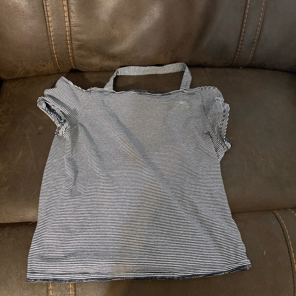 Cropped, stripe top, size S